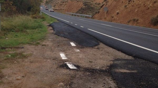 Estado actual de la LR-131 tras las obras.